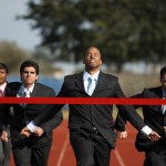 Business Executives Running in a Race